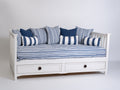 Sofás cama de madera 200x90x85 cm - blanco - diseño clásico para salón y dormitorio